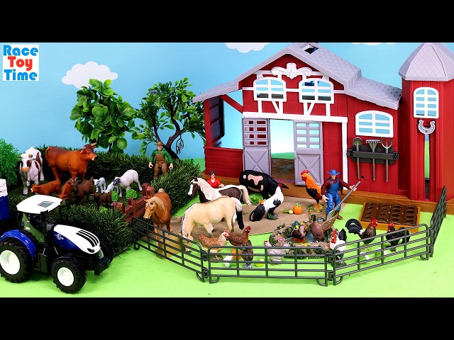 Farm Barn Adventure with Animal Figurines