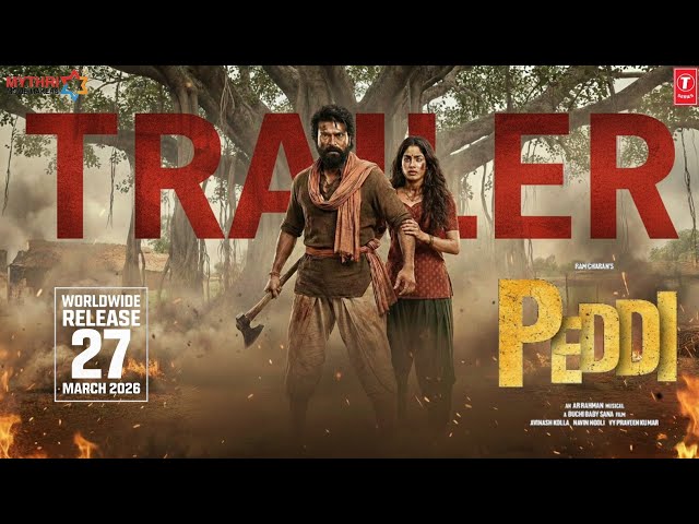 PEDDI - Official Trailer | Ram Charan | Janhvi Kapoor | AR Rahman | New Movie Trailer 2026