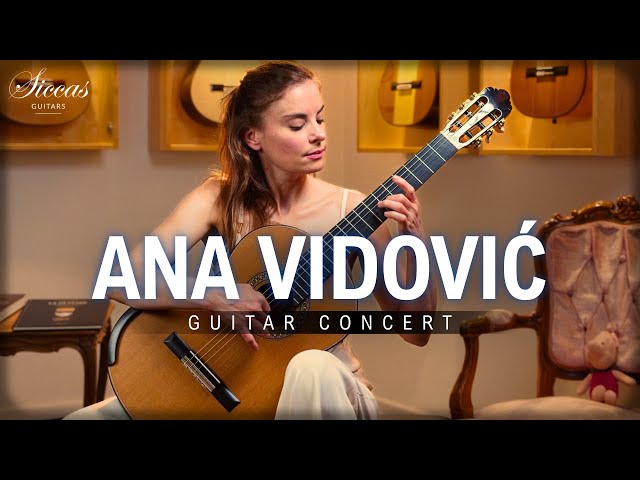 ANA VIDOVIC - 2025 Classical Guitar Concert | Siccas Guitars | BACH, Piazzolla, Schubert