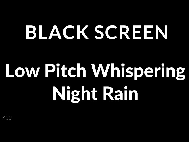 Low Pitch Whispering Night Rain For Sensitive Sleepers | Ultimate ASMR Sleep Aid | No Mid Roll Ads