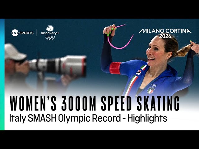 OLYMPIC RECORD SMASHED! 🇮🇹 | Women's 3000m Speed Skating Highlights | Winter Olympics 2026