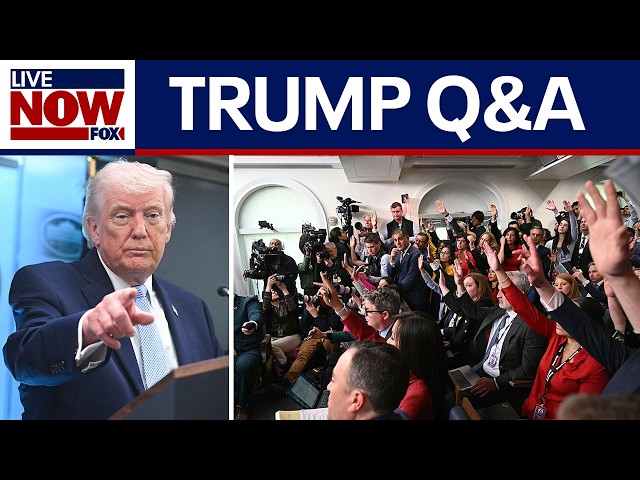President Trump takes questions on Iran war