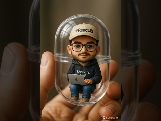 Tiny React Developer Coding Inside a Capsule! 💻🖐️ | Mini World Tech #trending #shorts #developer