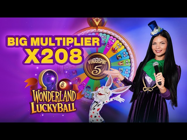 Playtech Live – Wonderland Lucky Ball win!