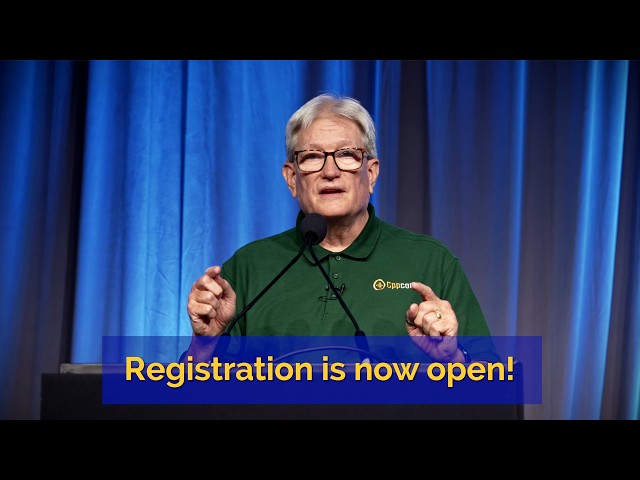 Your Future in C++ Starts at CppCon - 12th - 18th Sept 2026