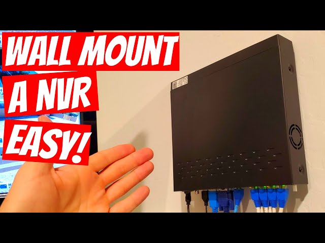 REOLINK NVR WALL MOUNT INSTALLATION - HOW TO HIDE WIRES BEHIND THE WALL! HOME NETWORK SETUP!