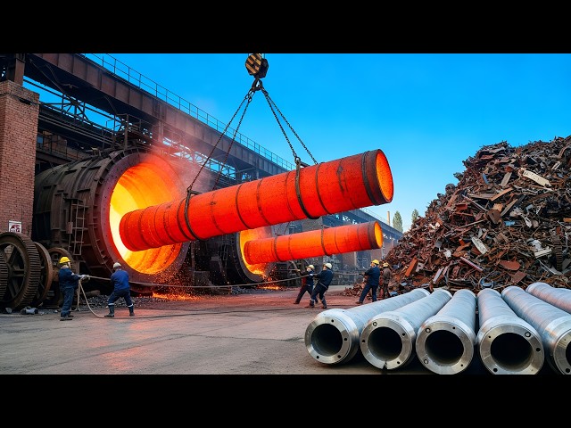 Amazing Manufacturing Process Of Industrial Giant Rolling Shaft With Lathe Machine Master