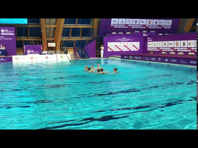 Arbitrary group of the team of the Moscow region. Russian synchronized swimming championship 2019.