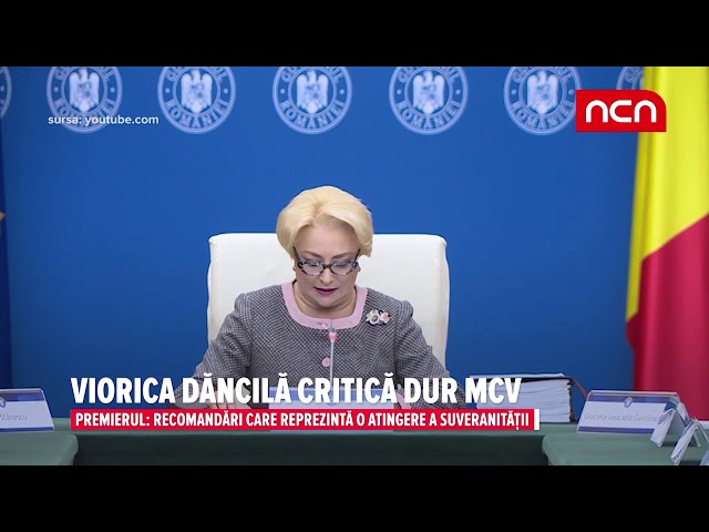 Viorica Dancila critica dur MCV
