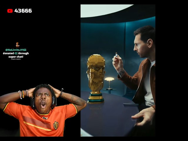iShowSpeed Reacts To LEGO World Cup 2026 Ad 🤯