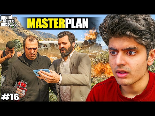 MICHAEL TREVOR DESTROYED A PLANE FOR BIG MAFIA | GTA 5 PART 16 (HINDI DUBBED)
