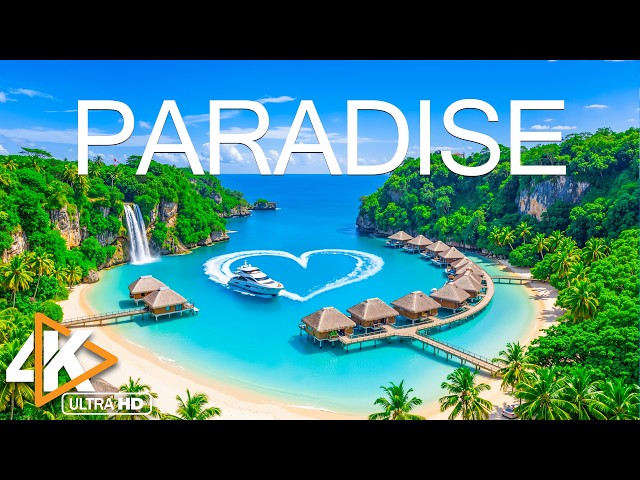 Paradise Island 4K Drone Footage|Crystal Waters,Luxury Bungalows & Hidden Beach Cove With Deep House