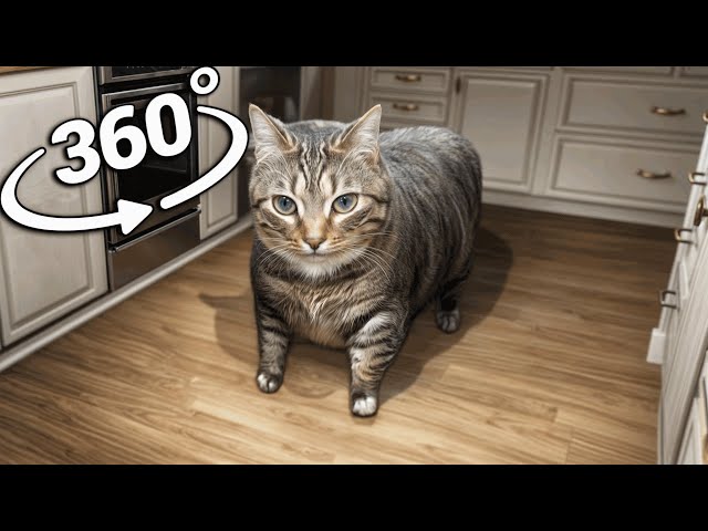 OIIAOIIA Cat Breaks Into Your House | 360° VR Animation