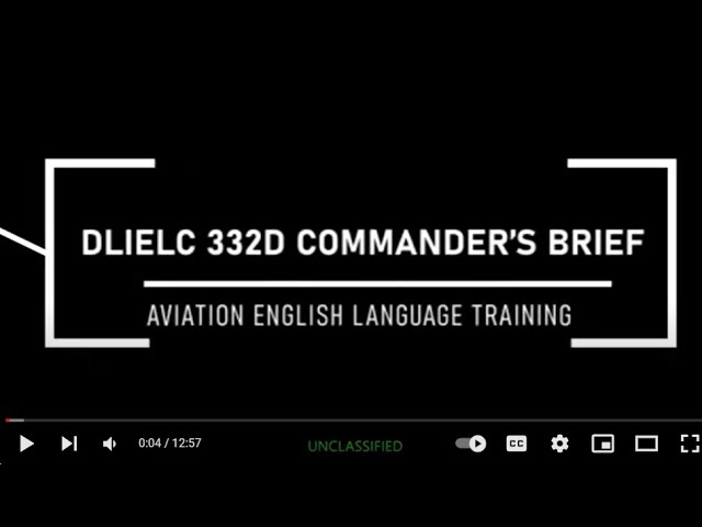 DLIELC Aviation English Language Training