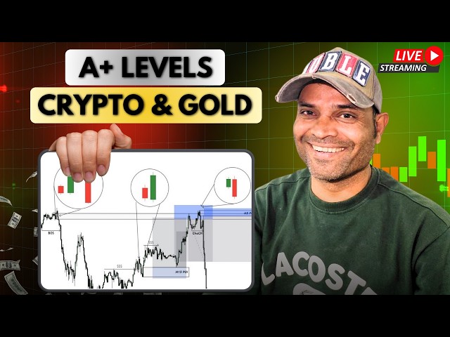Live Trading Gold/silver/Crypto (GOLD/BITCOIN) 08/04/2026 #crypto #bitcoin #gold #analysis