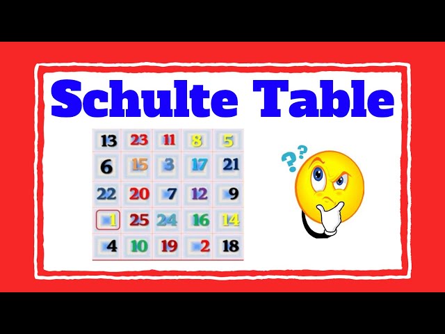 30 Seconds Brain Games Exercises for you|schulte table#shorts