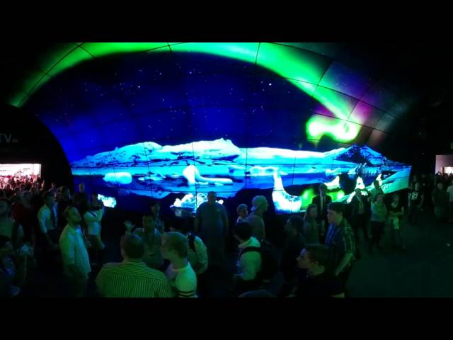 360 video of world largest OLED tunnel by LG at IFA 2016