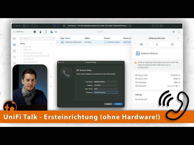 UnifTalk - Initial setup without phone hardware!
