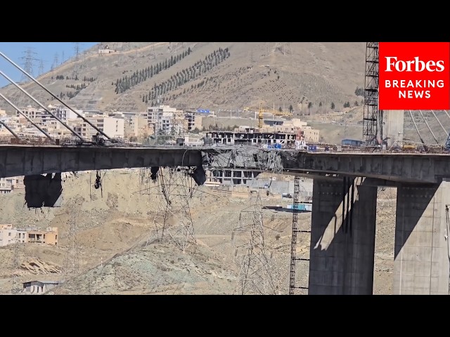 U.S. Airstrikes Severely Damage Iran's B1 Bridge In Karaj
