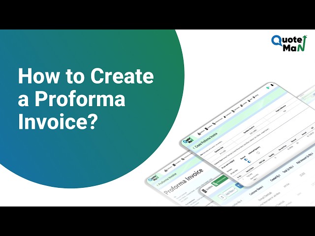 How to Create a Proforma Invoice (PI)?