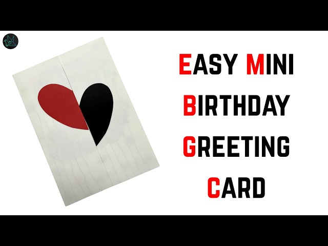 Mini Birthday Card making tutorial under 7 minutes! |GMRVS ARTS AND CRAFTS| #happybirthdaycard