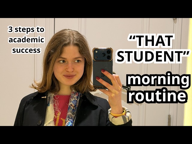 3 step productivity morning routine for students | tried and tested at Cambridge University