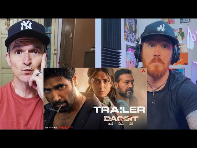 Dacoit Trailer (Telugu) | Adivi Sesh | Mrunal Thakur | Anurag Kashyap | REACTION!!
