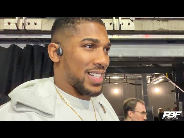 ANTHONY JOSHUA SECONDS AFTER DEONTAY WILDER SPLIT DECISION WIN OVER DEREK CHISORA
