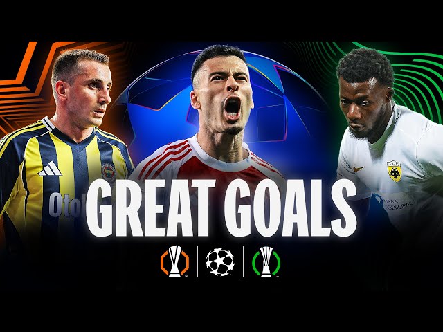 BEST Goals of the Week! | UCL, UEL, UECL Highlights