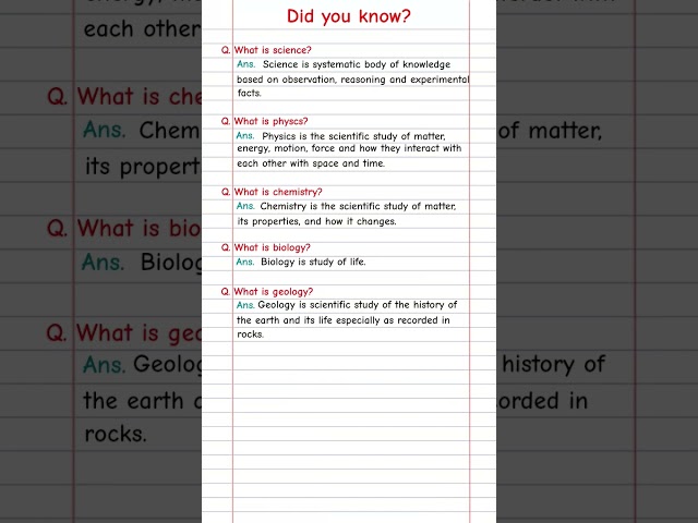 what is science? | Learn Biology #facts