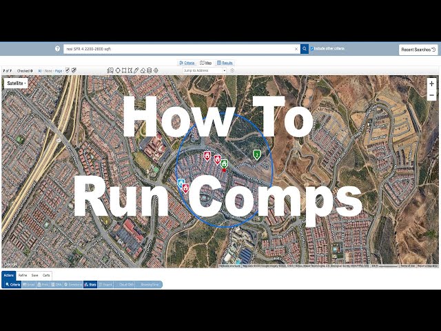 How to Run Comps and Create a CMA - Real Estate Comparables