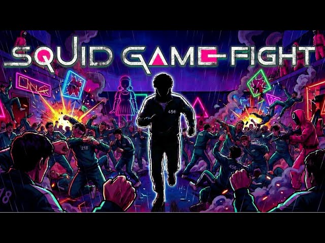 🦑 SQUID GAME: NIGHT FIGHT! 🌙🔴 SURVIVE THE DORM! 🏃‍♂️ Immersive Warm Up Run & Battle 👊