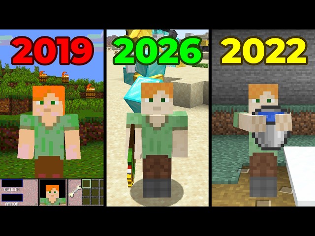 Minecraft April Fools Then vs Now (2013 - 2026)