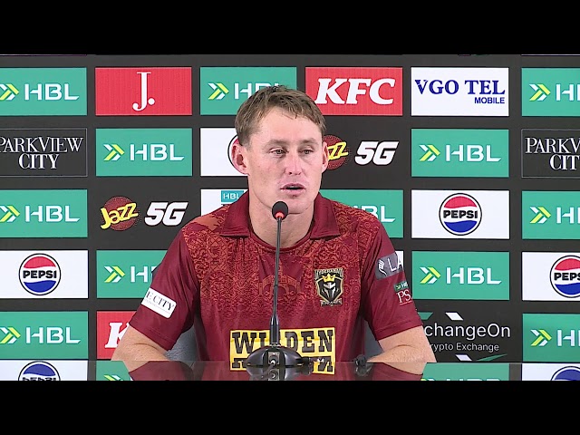 Marnus Labuschagne Press Conference | Lahore Qalandars VS Hyderabad Kingsmen | | HBL PSL 11 | MZB1K