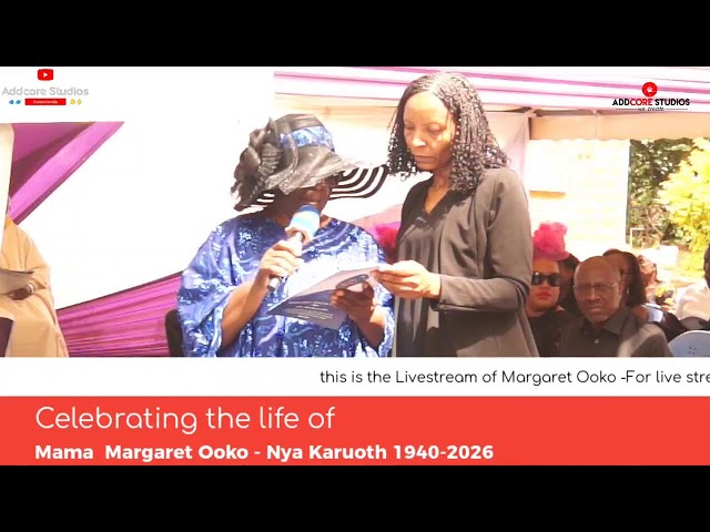 Celebration of life of Mama Margaret Ooko