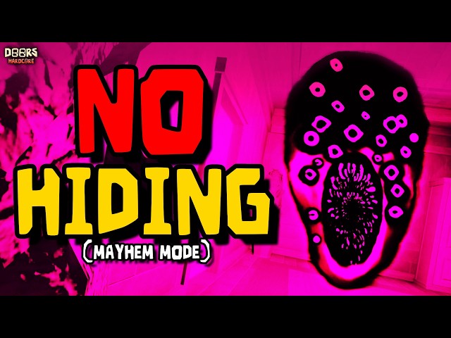 Completing DOORS MAYHEM Mode Without Hiding! (No Hiding Challenge)