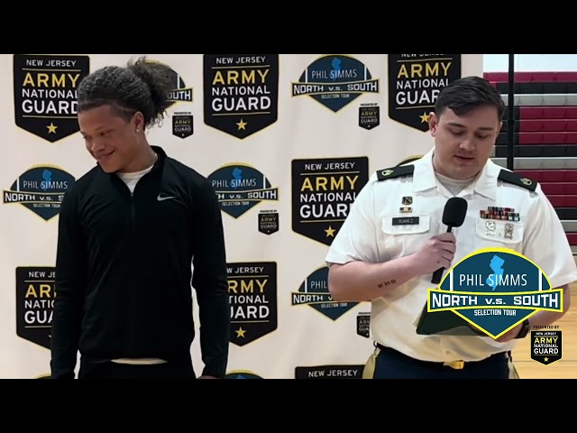 Jeremy Tejada Honored | Bloomfield HS | Phil Simms North vs South All-Star Selection Tour