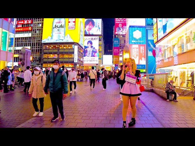 Osaka walk. Dotonbori at night is excellent ♪ 💖 4K ASMR non-stop 1 hour 27 minutes