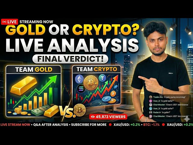 9 April || btc and gold live analysis 😎#btc #gold#cripto#live#livestream😎 ||@tradingwithavdhesh😎✅