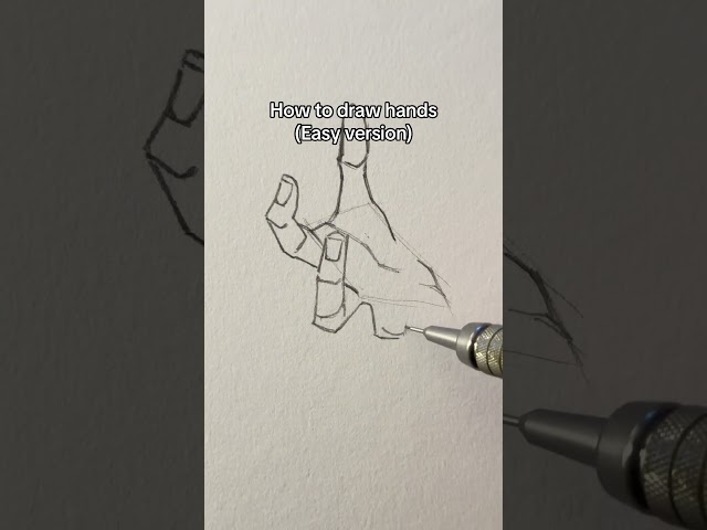 How to draw hands (Easy Version) || Jmarron