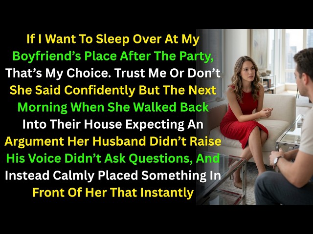 If I Want To Sleep Over At My Boyfriend’s Place After The Party, That’s My Choice. Trust Me Or Don’t
