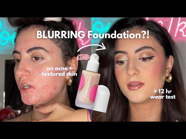 *NEW* Benefit Cosmetics POREfessional Foundation on Acne Prone + Textured Skin | 12 Hr Wear Test