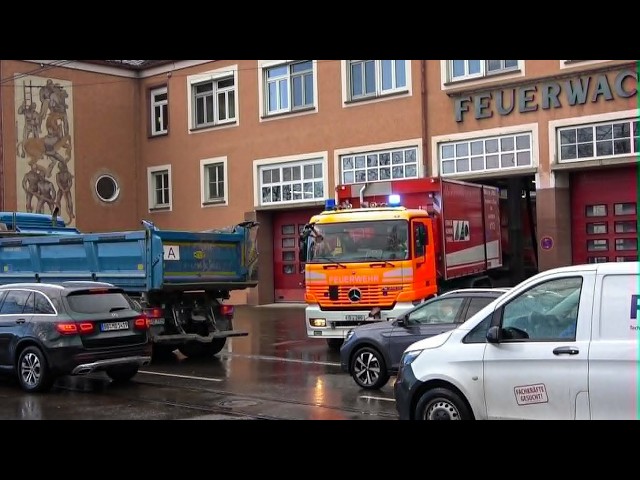 [❗❌ VU3 & Chaos vor der Wache ❌❗] 📟🚨 Rüstzug mit WLF AB-Schiene FW 3 BF Stuttgart