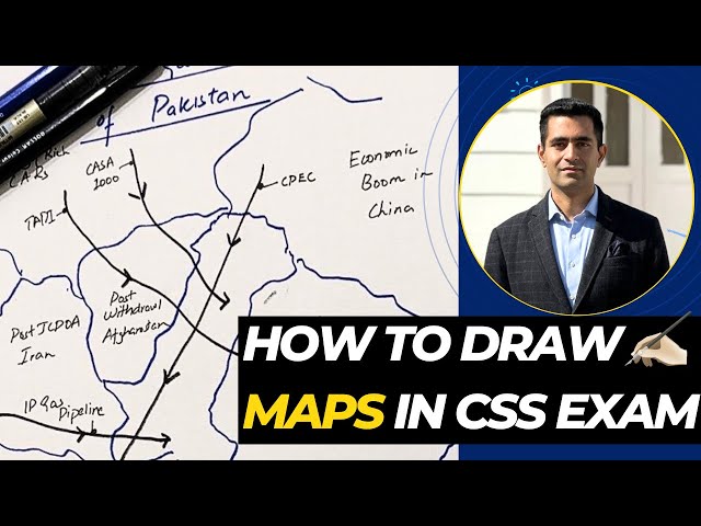How to draw Maps in CSS/PMS Exam | Paper Presentation | Syed Noor Hussain | PAS