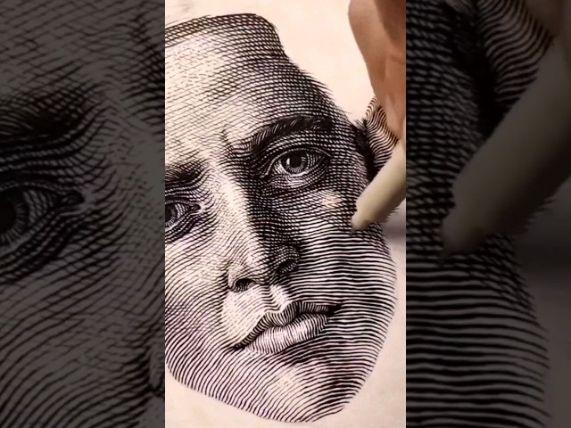 Amazing cross hatching style pen and ink drawing #NotMyHands #PenAndInkDrawing #Drawing #Amazing