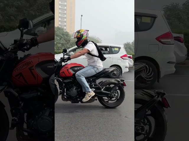 Triumph trident 660 #triumph #trident660 #superbikes wheelie