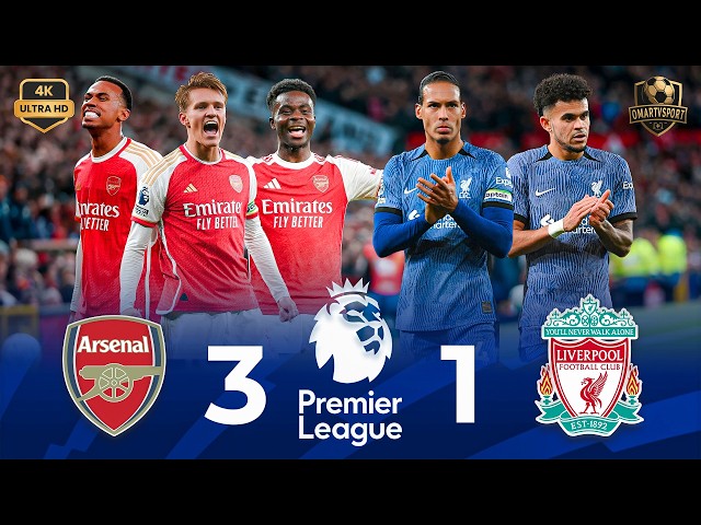 INSANE MATCH 🤯🔥 - Arsenal (3-1) Liverpool 🔥 ❯ EPL [2024] - Historic Win 💥🦁⚡️ | 4K UHD