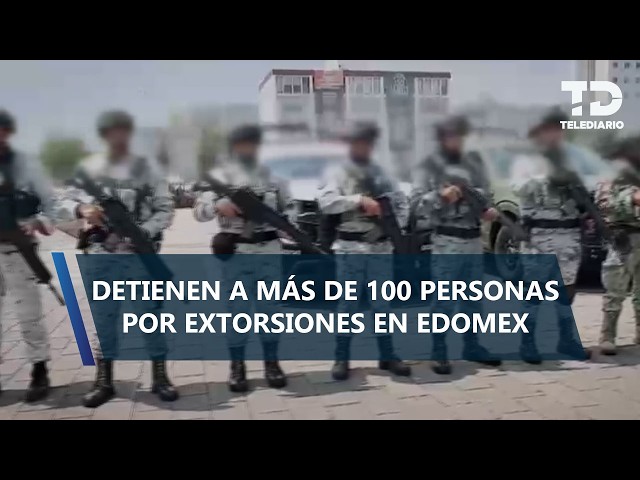 Edomex disconnects extortion call centers; 102 arrested