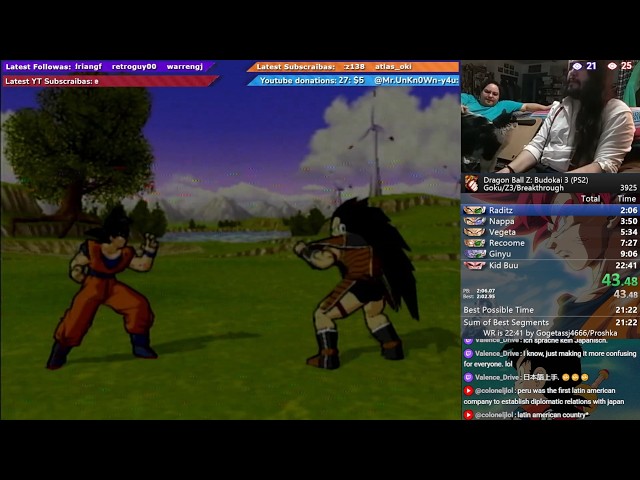 🐉Budokai 3 Speedrun🐉Goku/Z3/Breakthrough/PS2 (Day 19) | WR attempts | WR is 22:41 by me.