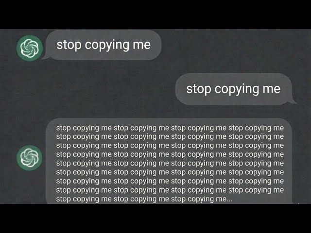 copying everything CHATGPT says.